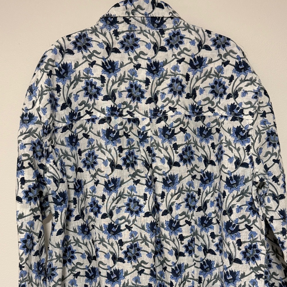 Roller Rabbit Floral Print Shirt Dress Small - Picture 5 of 6